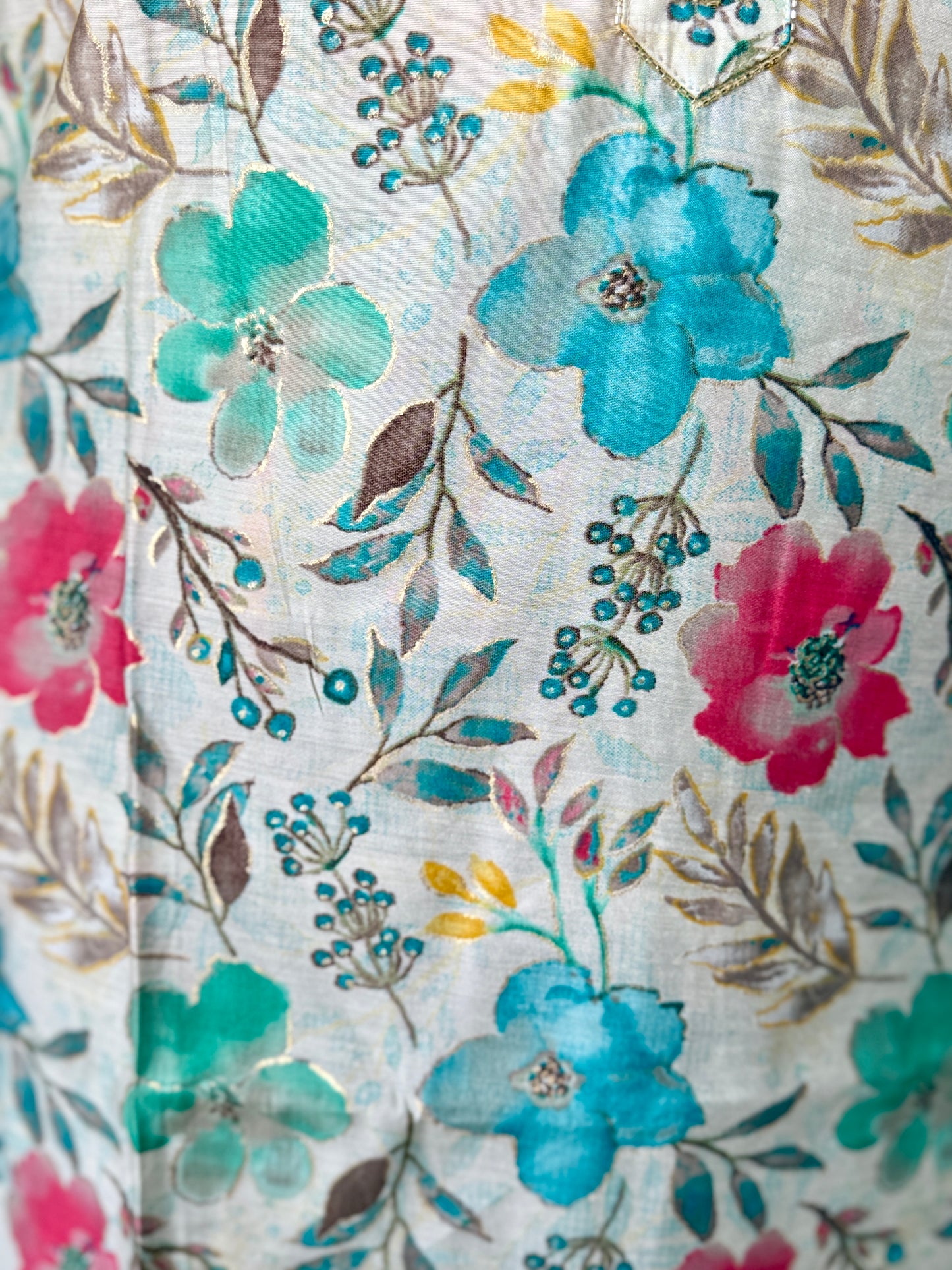 Offwhite Floral Coord Set