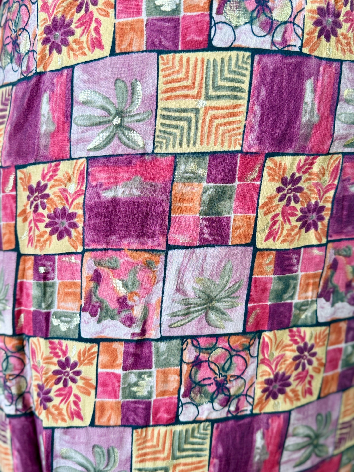 Wine - Geometric and Floral Coord Set