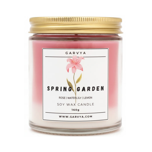 Spring Garden Dual Colored Candle