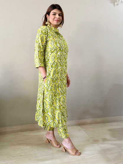 Cotton Coord Set - Green