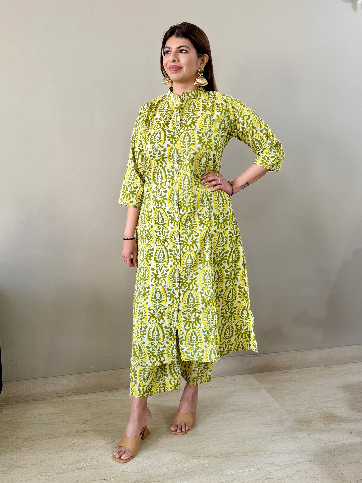 Cotton Coord Set - Green