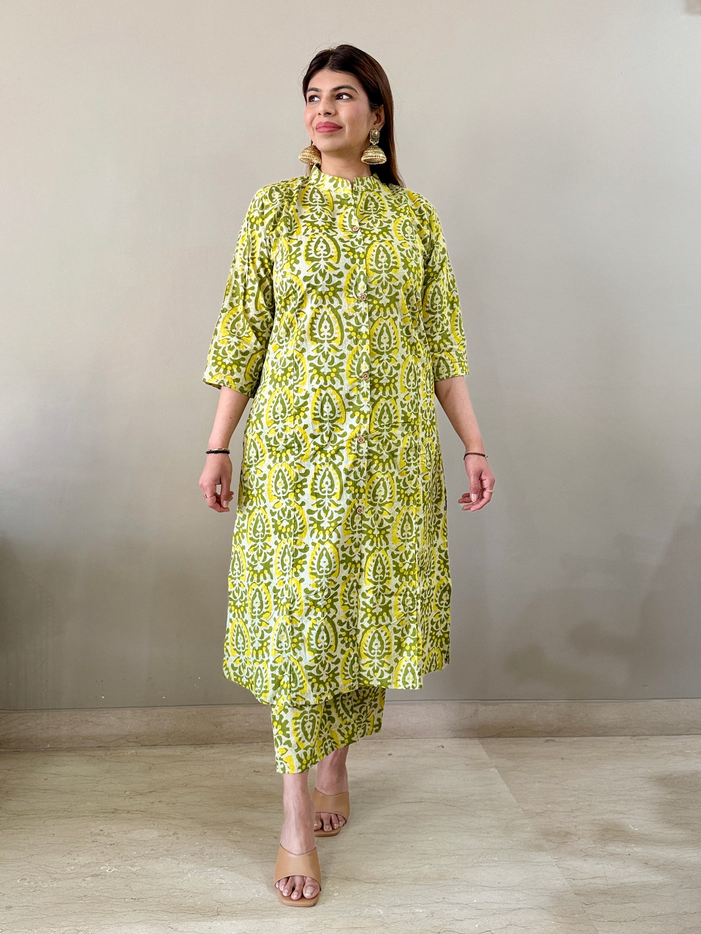 Cotton Coord Set - Green