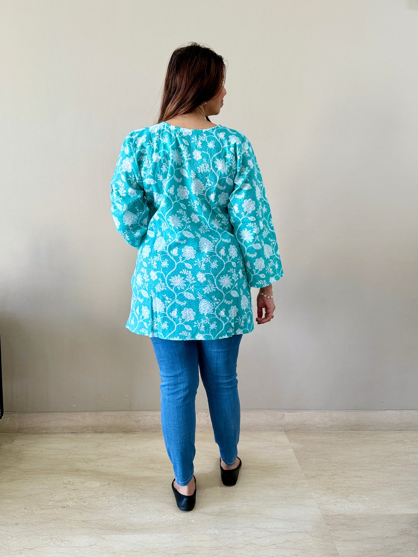 Mint Green Short Kurti