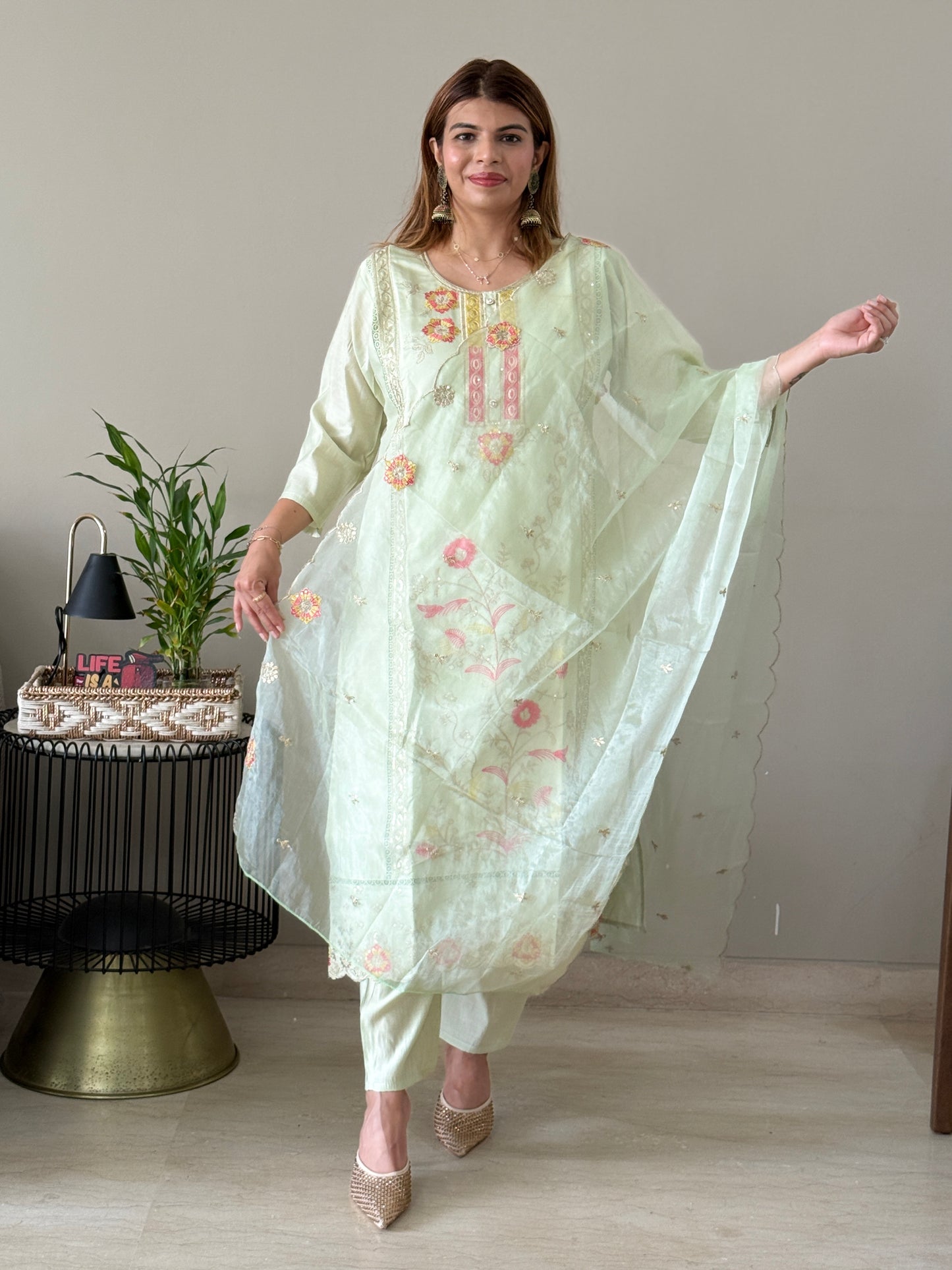 Pista Green 3 Piece Suit Set