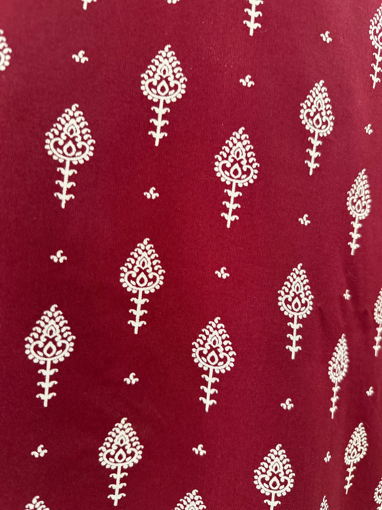 Printed Maroon Kurti